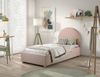 MOON Polsterbett 90 x 200 cm mit Bettkasten, inkl Lattenrost, Bezug trendiger Boucle Stoff in Rosa Bild 2