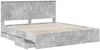 vidaXL Bettrahmen mit Kopfteil Beton Grau 180 x 200 cm Ingenieurs Holz 3411092 Bild 5