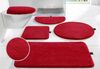 Bruno Banani Badematte Lana, Badvorleger, Badezimmer Teppich, rutschhemmend beschichtet, schnell trocknend, strapazierfähig, fußbodenheizungsgeeignet, Polyacryl, rechteckig, 3-tlg. Hänge-WC Set, Badteppich, Badematten, unifarben, auch als 3 teiliges Se... Bild 2