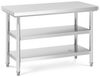 Royal Catering Arbeitstisch 120 x 60 cm Edelstahltisch 600 kg Edelstahl Zerlegetisch 3 Ebenen Bild 5