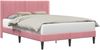 vidaXL Bettrahmen mit Kopfteil Rosa 140 x 200 cm Samt 42027512 Bild 2