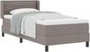 vidaXL Boxspringbett mit Kopfteil Taupe 200 x 90 cm Stoff 3341024 Bild 2
