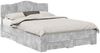 vidaXL Bettrahmen mit Kopfteil Beton Grau 160 x 200 cm Holzwerkstoff 3413171 Bild 2