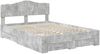 vidaXL Bettrahmen mit Kopfteil Beton Grau 160 x 200 cm Holzwerkstoff 3413171 Bild 4