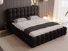 GRAINGOLD Twist Polsterbett 200x200, Doppelbett mit Bettkasten und Lattenrost, Bouclé-Stoff, Schwarz Bild 3