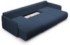Wohnlandschaft Sofa mit Schlaffunktion CALGARY Stoff Curio Dunkelblau Bild 3