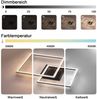 ZMH Deckenlampe LED Deckenleuchte Wohnzimmer - Wohnzimmerlampe Dimmbar Küchenlampe 54W Schwarz Schlafzimmerlampe Modern Design Quadraten Deckenbeleuchtung mit Fernbedienung für Schlafzimmer Küche Bild 2