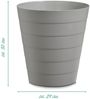 Zeller Papierkorb, Kunststoff, Ø 29x30 cm, 13,5 Liter, Grau Bild 3