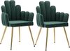 WAHSON OFFICE CHAIRS Esszimmerstuhl 2/4er Set, Samt Polsterstuhl Muschel Sessel Küchenstuhl für Wohnzimmer (2 St) Bild 5