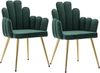 WAHSON OFFICE CHAIRS Esszimmerstuhl 2/4er Set, Samt Polsterstuhl Muschel Sessel Küchenstuhl für Wohnzimmer (2 St) Bild 4
