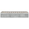 vidaXL Bettgestell Betongrau 120x190 cm 3203897 Bild 4