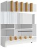 Schwebetürenschrank Bayadero Kleiderschrank mit Spiegel Ausführung weiß Bild 3