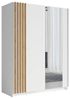 Schwebetürenschrank Bayadero Kleiderschrank mit Spiegel Ausführung weiß Bild 4