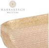Marrakesch Orient & Mediterran Interior Dekotablett Tablett Kerzentablett Skandinavisch Janshir Gold 21cm Eckig, Handarbeit Bild 3