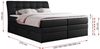 Boxspringbett, Stauraumbett, Bett mit Multipocket-Matratze und Topper - GOLD-10-KING - 120x200cm - Schwarz Kunstleder - H4 Bild 5