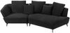 KAWOLA Sofa GARBO Designsofa Stoff schwarz rechts offen 92 x 158 x 280 cm Bild 3