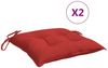 vidaXL Stuhlkissen 2 Stk. Rot 40x40x7 cm Oxford-Gewebe 361468 Bild 2