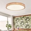 LED Deckenleuchte, Holzoptik, dimmbar, Fernbedienung, 60 cm Bild 5