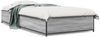 vidaXL Bettgestell Grau Sonoma 100x200 cm Holzwerkstoff und Metall 845109 Bild 2