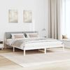 vidaXL Bettgestell Weiß und Hellgrau 180 x 200 cm Massivholz Kiefer 3394337 Bild 4