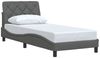 vidaXL Bettgestell ohne Matratze Dunkelgrau 90x200 cm Stoff 3310574 Bild 3