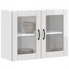 vidaXL Küchen-Hängeschrank mit Glastür Lucca Hochglanz-Weiß Holzwerkstoff 853849 Bild 5