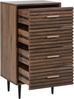 Kommode mit 4 Schubladen KEITH Holzwerkstoff 90 cm Dunkler Holzfarbton Bild 5