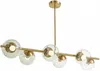 Vente-unique - YUKON Hängelampe Kronleuchter und Deckenlampe Metall Gold - B 32 cm x H 66,5 cm x L 98 cm Bild 4