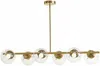 Vente-unique - YUKON Hängelampe Kronleuchter und Deckenlampe Metall Gold - B 32 cm x H 66,5 cm x L 98 cm Bild 3