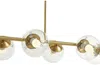 Vente-unique - YUKON Hängelampe Kronleuchter und Deckenlampe Metall Gold - B 32 cm x H 66,5 cm x L 98 cm Bild 5