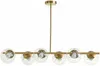 Vente-unique - YUKON Hängelampe Kronleuchter und Deckenlampe Metall Gold - B 32 cm x H 66,5 cm x L 98 cm Bild 2
