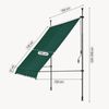 Klemmmarkise Stem 150x120x220-309 cm Dunkelgrün [pro. tec] Bild 2