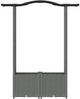 vidaXL Hochbeet mit Rankgitter und Dach Hellgrau 125 x 40 x 138 cm PP 42032578 Bild 4