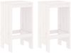 vidaXL Barhocker 2 Stk. Weiß 40x36x75 cm Massivholz Kiefer 825346 Bild 2