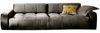 KAWOLA Big Sofa PALACE 3-Sitzer mit Sitztiefenverstellung Velvet silver 74 x 120 x 298 cm Bild 3