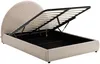 Vente-unique - LIRIMO Bett SamtStoff Beige - B 155 cm x H 111 cm x L 214 cm Bild 5