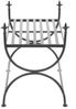 vidaXL Bank Vintage-Stil Metall 83 x 42 x 55 cm Schwarz 245940 Bild 4