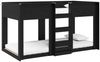vidaXL Etagenbett für Kinder Schwarz Eichen-Optik 75 x 190 cm 3410388 Bild 2