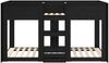 vidaXL Etagenbett für Kinder Schwarz Eichen-Optik 75 x 190 cm 3410388 Bild 5