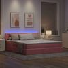 vidaXL Bett mit Stauraum und LED mit Matratze Rosa 180 x 200 cm Samt 3371474 Bild 5