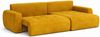Kaiser Möbel Ecksofa mit Schlaffunktion und Bettkasten Ivo L aus Veloursstoff Salvador, Ecksofa mit Schlaffunktion, ausziehbar,mit Schlaffunktion,integrierter Stauraum Bild 4