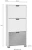 Schildmeyer Schuhschrank Schuhkipper Ryker 160033, Schwarzmatt/Akustikpaneel Optik, 59,8 x 19,5 x 124 cm Bild 4