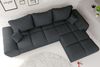 99rooms Antalya Ecksofa Cordstoff POSO Graphit Rechts mit Schlaffunktion Bild 4
