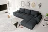 99rooms Antalya Ecksofa Cordstoff POSO Graphit Rechts mit Schlaffunktion Bild 3