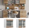 Hängeschrank R-Line Sonoma 60 cm mit Glastüren Vicco Bild 2