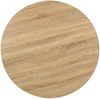 Bistrotisch FLORI rund Hellbraun/Weiß 80 cm MDF | Esstisch kleiner Tisch Cafe Gartentisch Balkontisch Outdoortisch Bild 2