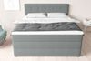 99rooms Madagaskar Boxspringbett Strukturstoff INARI Hellgrau 160x200 cm Bonell-Federung Bild 5