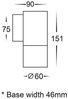 Havit Lighting Wandleuchte PIAZ HV1171W, IP54, inkl. Montagematerial Bild 2
