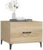 vidaXL Couchtische mit Metallbeinen 2 Stk. Sonoma-Eiche 50x50x40 cm 812733 Bild 4