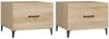 vidaXL Couchtische mit Metallbeinen 2 Stk. Sonoma-Eiche 50x50x40 cm 812733 Bild 2